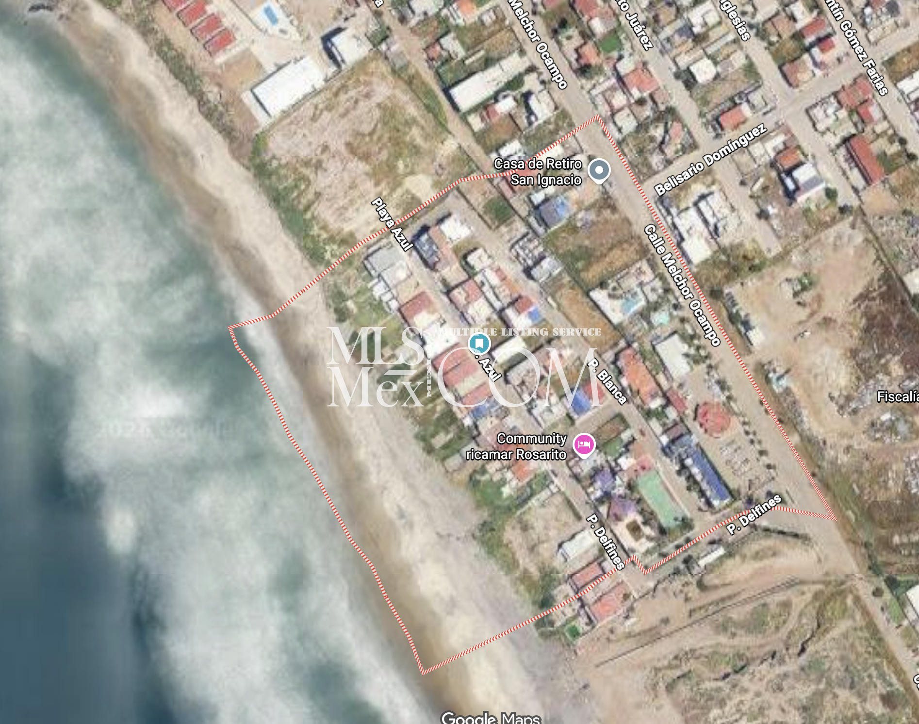 Calle P. Azul Ricamar Oceanfront Community Ocean View Lot Rosarito