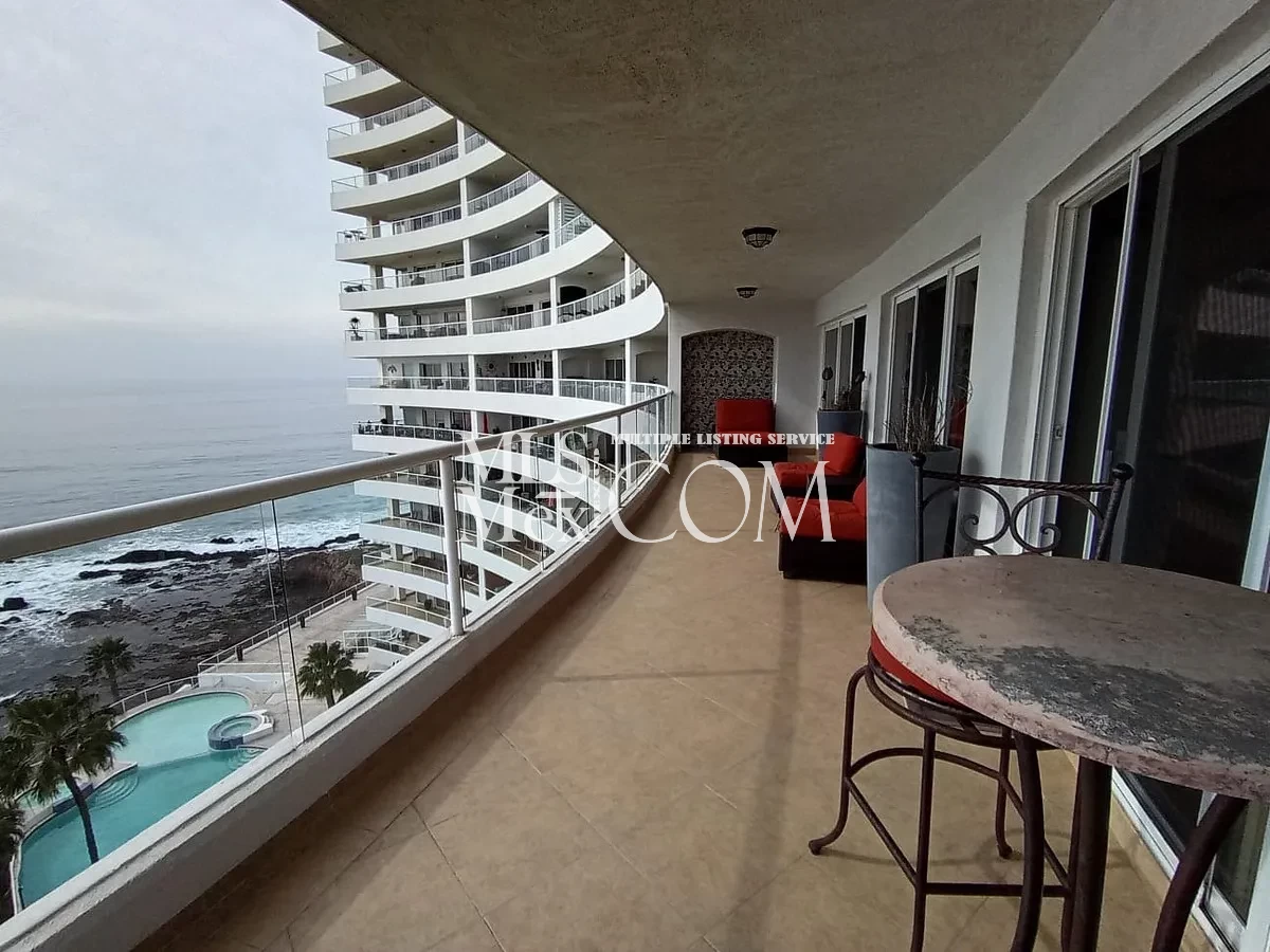 🌊 Oceanfront 2BR Condo in Las Palmas Popotla Rosarito | Pools, Gym & Beach Access | 30 Min to US Border ⸻