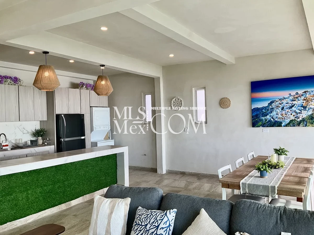 Ocean View Furnished Apartment for Rent in Rosarito | 3BR | Villas San Ángel | Near U.S. Border