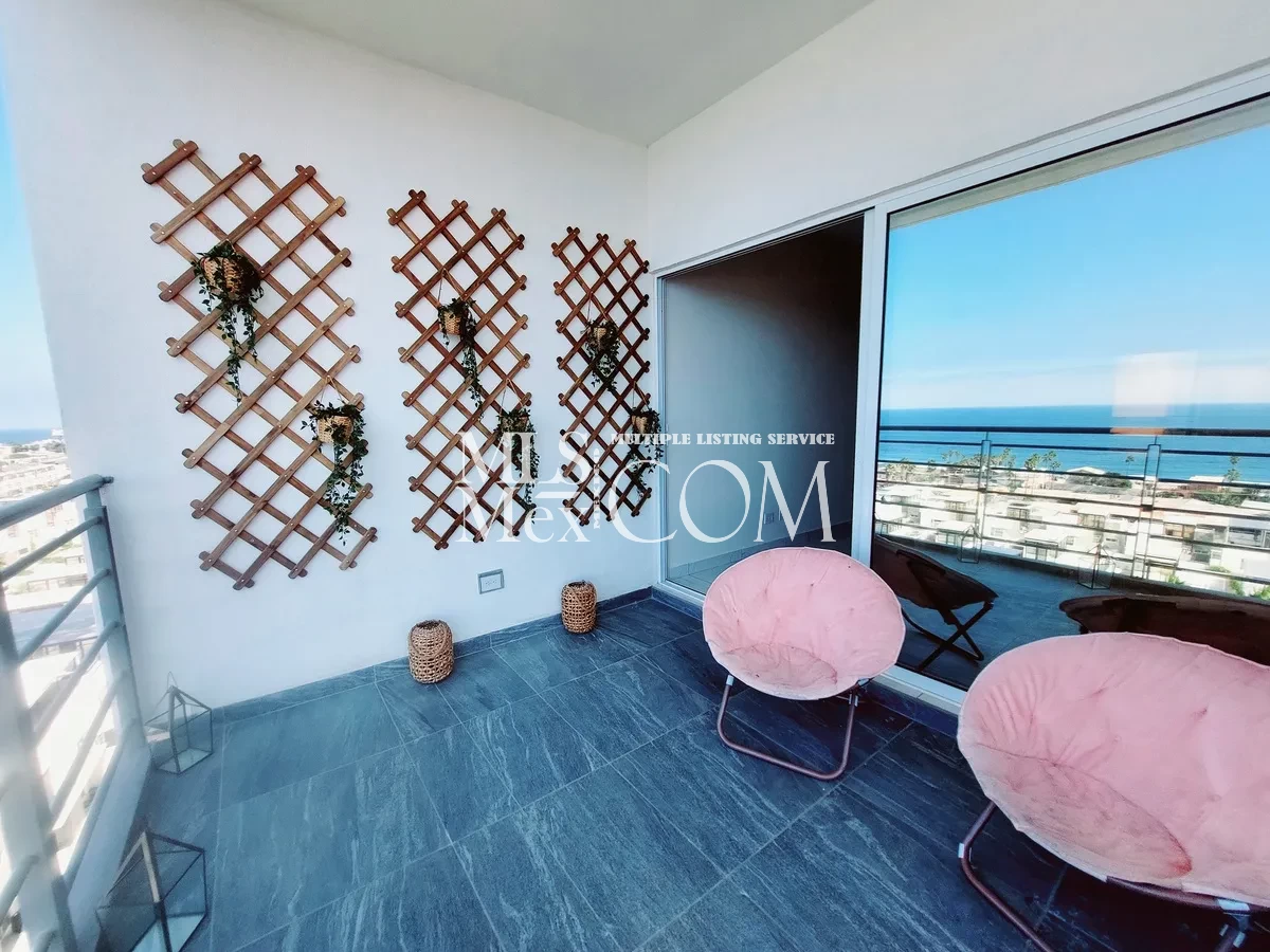 Oceanview 2BR/2BA Condo for Rent in La Cascada, Rosarito – Heated Pool, Security 24/7, Balconies 🌊