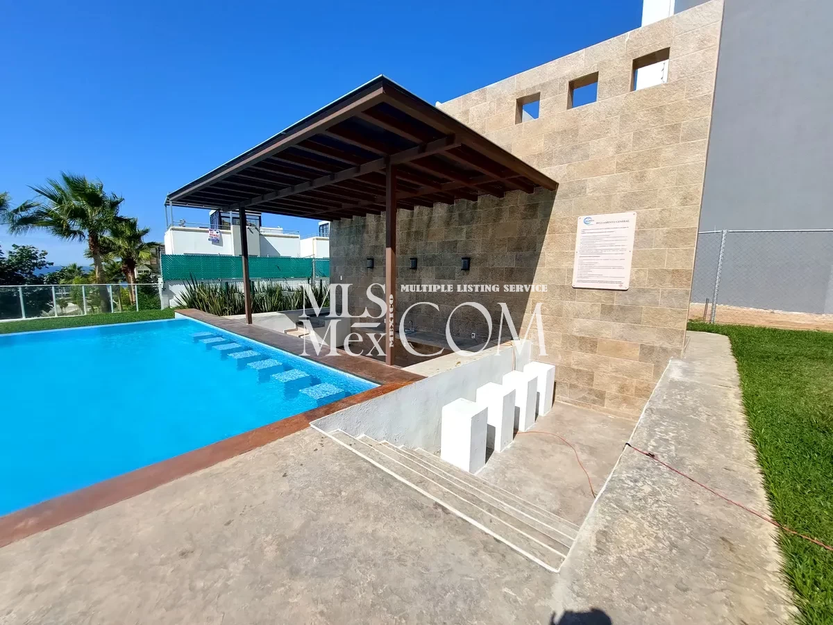 Oceanview 2BR/2BA Condo for Rent in La Cascada, Rosarito – Heated Pool, Security 24/7, Balconies 🌊