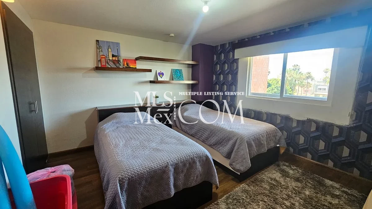Furnished 2 Bedroom Ocean View Condo for Rent in Rosarito Centro | Gated Community | Beach Access | Pool | $1,350 USD
