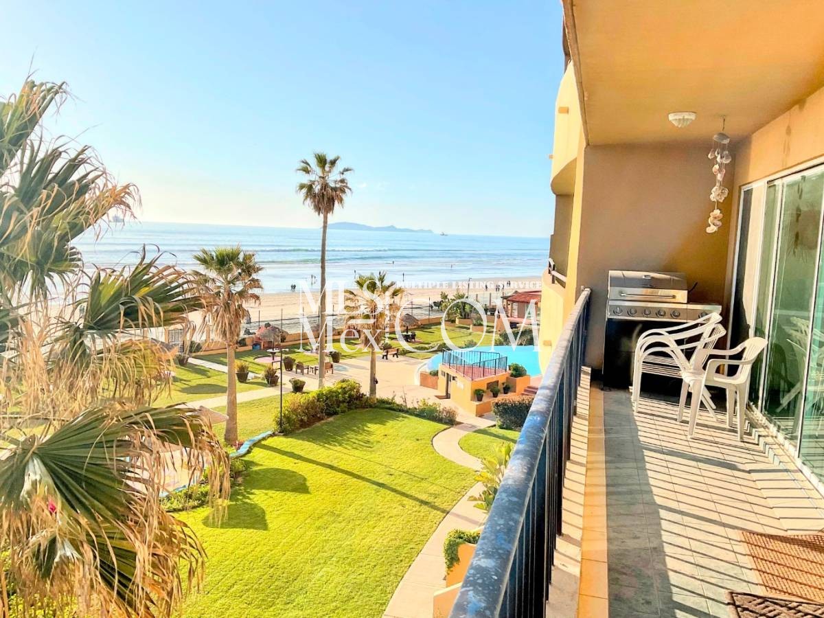 🌅 Oceanfront 2BR Condo in the Heart of Rosarito Beach – $1,450/month