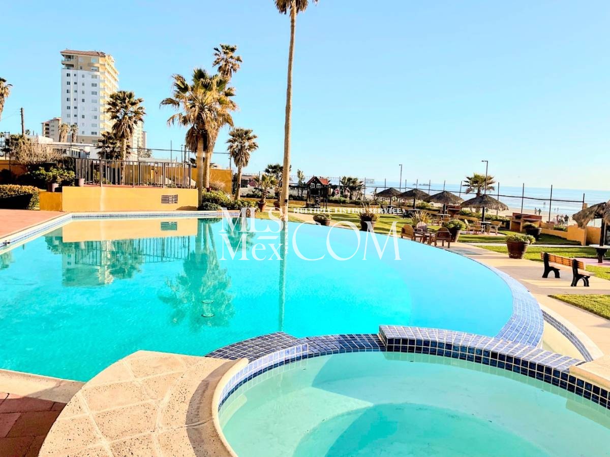 🌅 Oceanfront 2BR Condo in the Heart of Rosarito Beach – $1,450/month