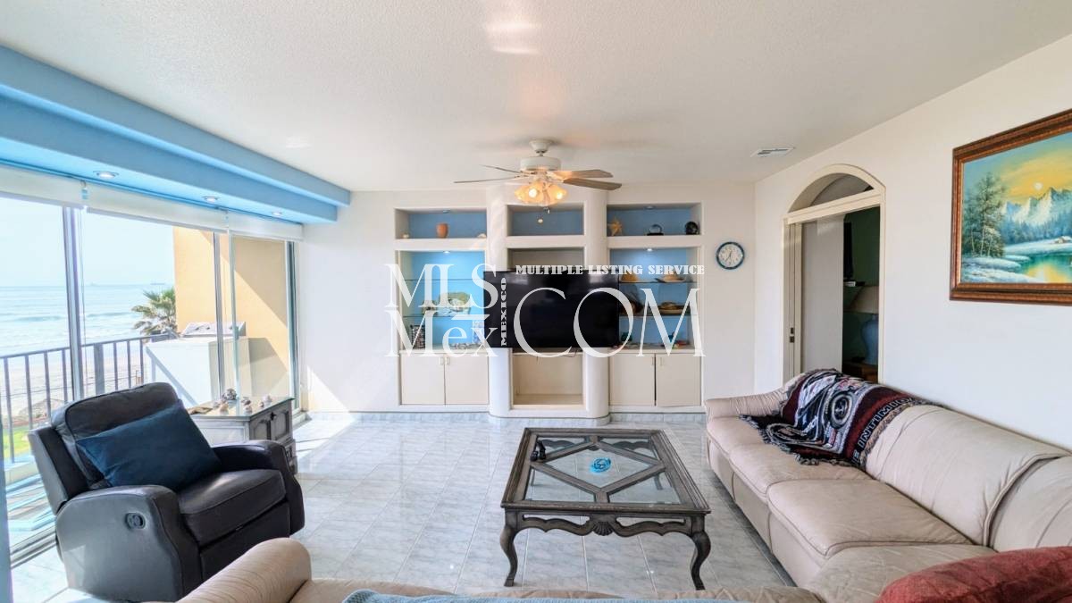 🌅 Oceanfront 2BR Condo in the Heart of Rosarito Beach – $1,450/month