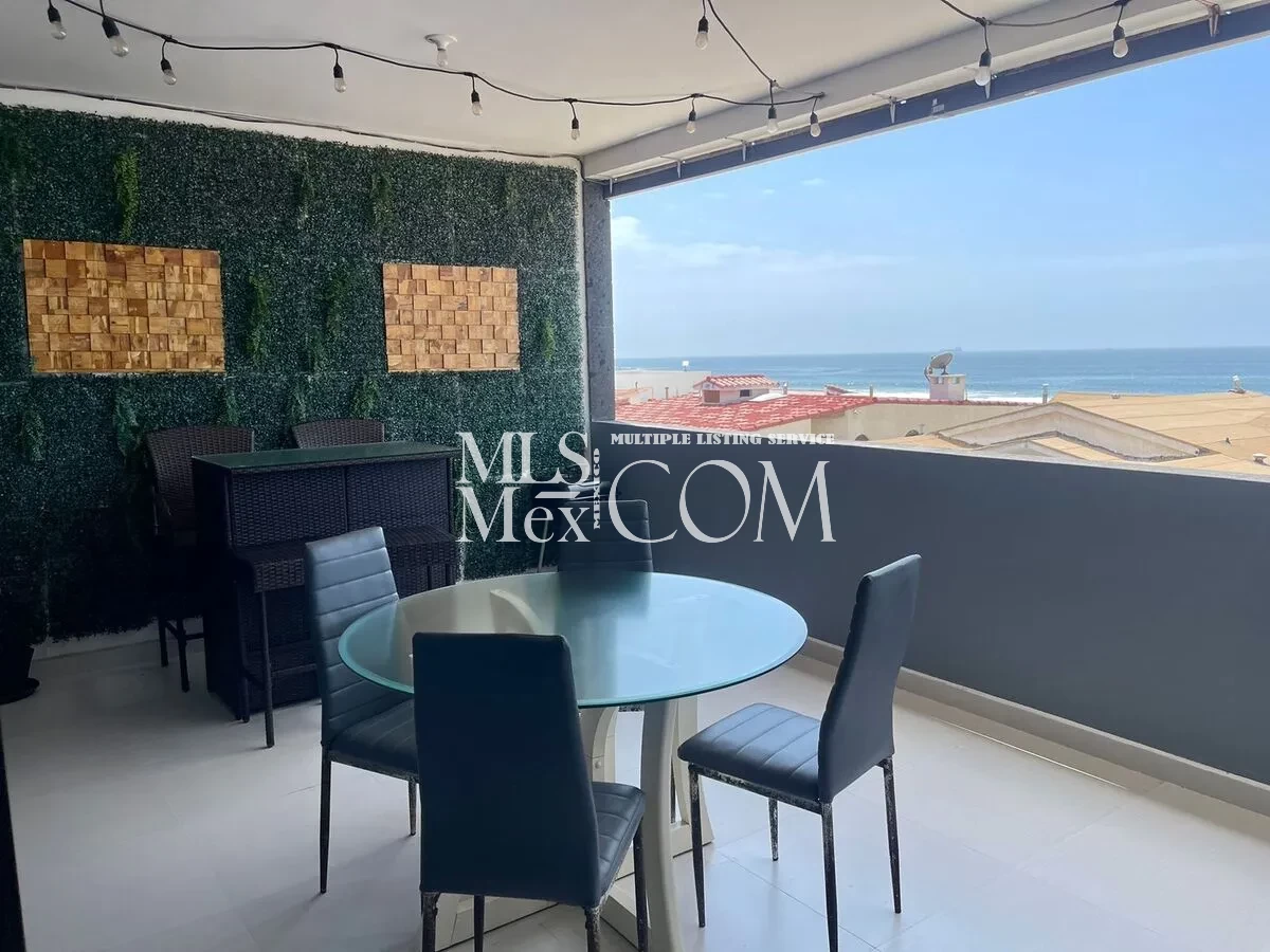 🌊 Ocean View Apartment for Rent in Ricamar, Rosarito – Private Beach Access & Gated Community